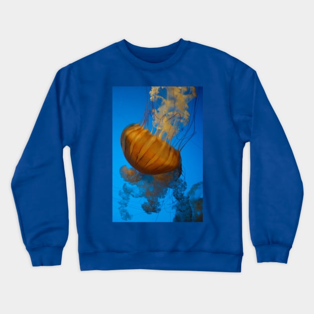 Glowing Jellyfish Crewneck Sweatshirt by MJDiesl